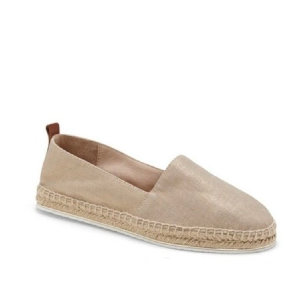 Louise Et Cie Cristobal Gold Tan Espadrille Flats Size 10/40